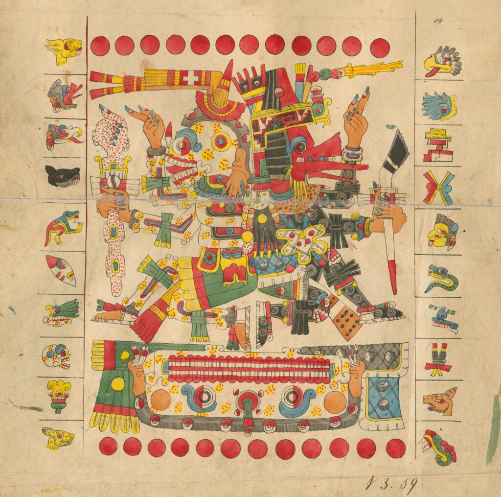 Plate from Edward King, Lord Kingsborough. Antiquities of Mexico: Comprising Fac-Similies of Ancient Mexican Paintings and Hieroglyphics. London, 1830.