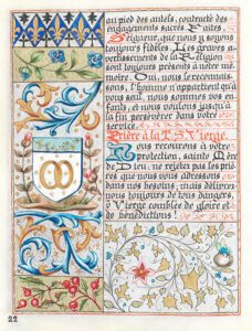 a French manuscript Book of Hours